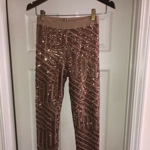 BCBG sequin leggings